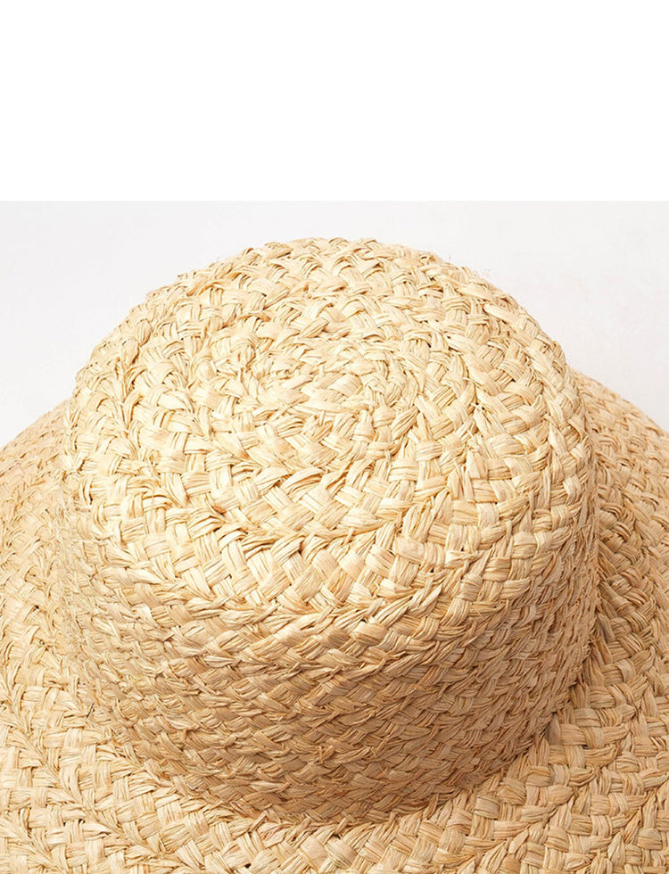 Bianka Plus Hand Made Wheat Hat with Black Ribbon – April Mint