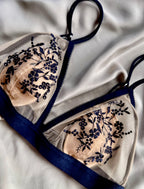 Fifi Nude Floral Mesh Lace Bra