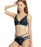 Black Rose Lace & Underwired Soft Bra
