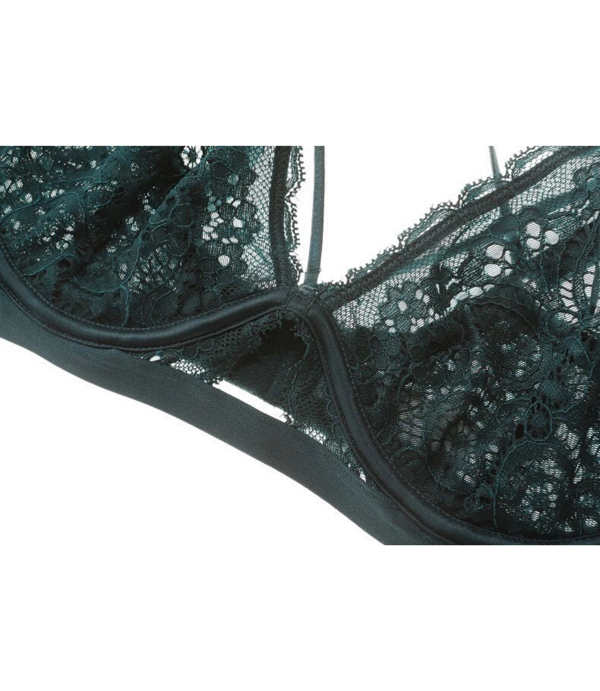 Black Rose Lace & Underwired Soft Bra