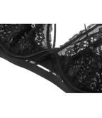 Black Rose Lace & Underwired Soft Bra