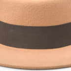 Albee Grosgrain-trimmed Wool Boater Hat