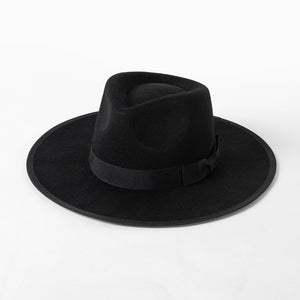 Olivia grosgrain-trimmed wool-felt and chenille fedora