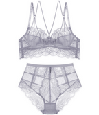 Black Cherry Stretch-Tulle and Lace Underwired Bra