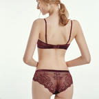 Annie Red Velvet Lace Bra