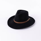 Willy Leather-trimmed / Wool-blend Felt Fedora