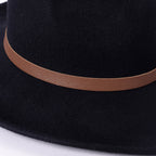 Willy Leather-trimmed / Wool-blend Felt Fedora
