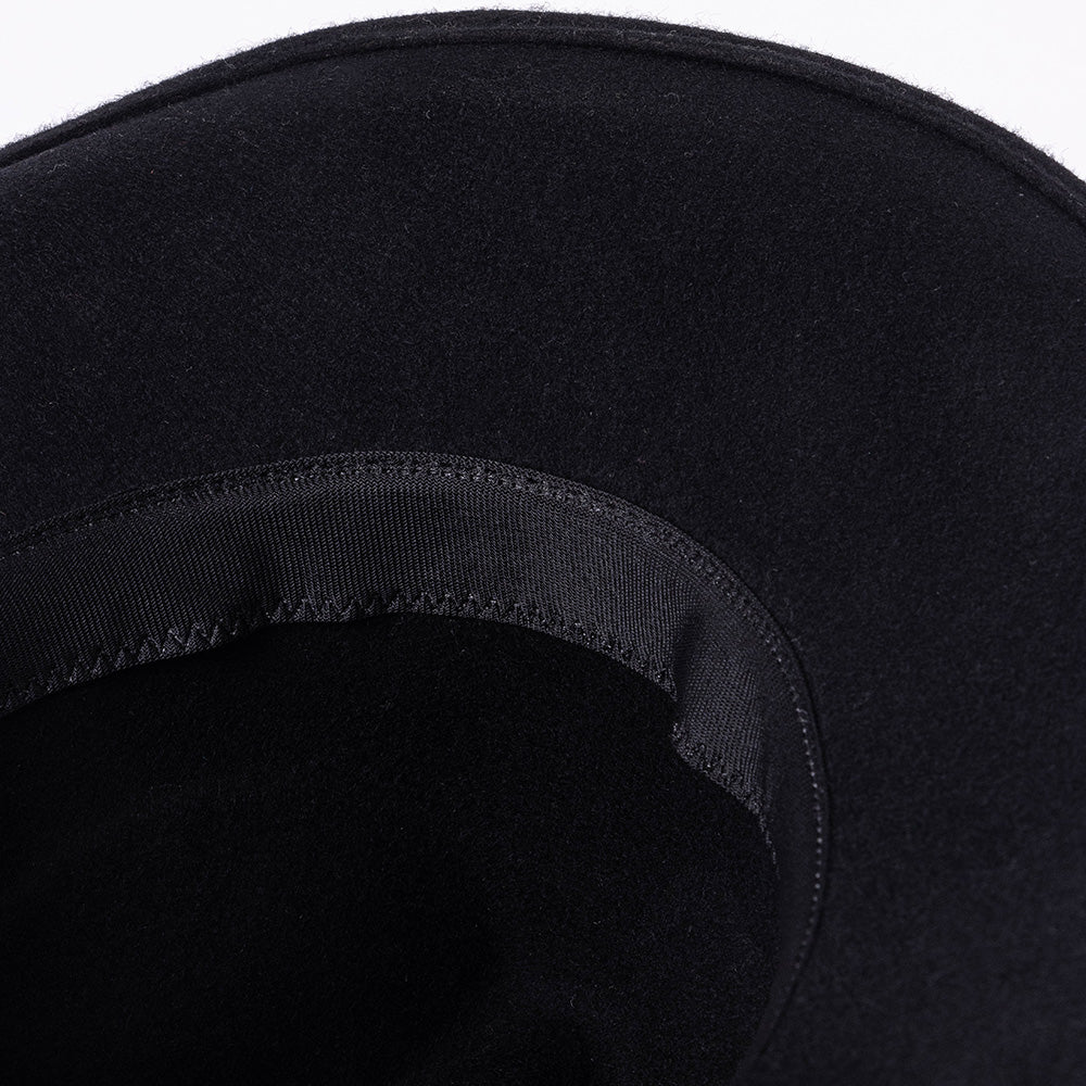 Willy Leather-trimmed / Wool-blend Felt Fedora