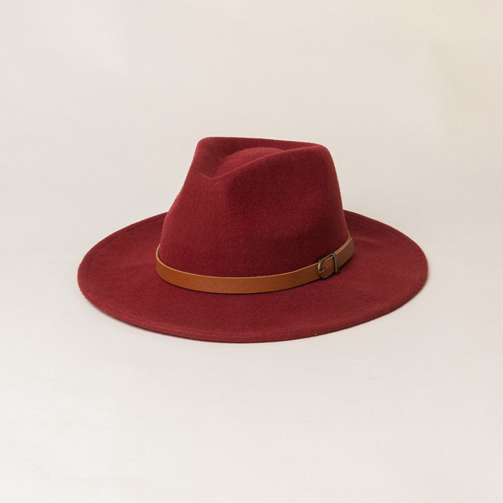 Joey Leather-trimmed Felt Fedora