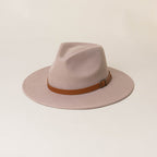 Joey Leather-trimmed Felt Fedora