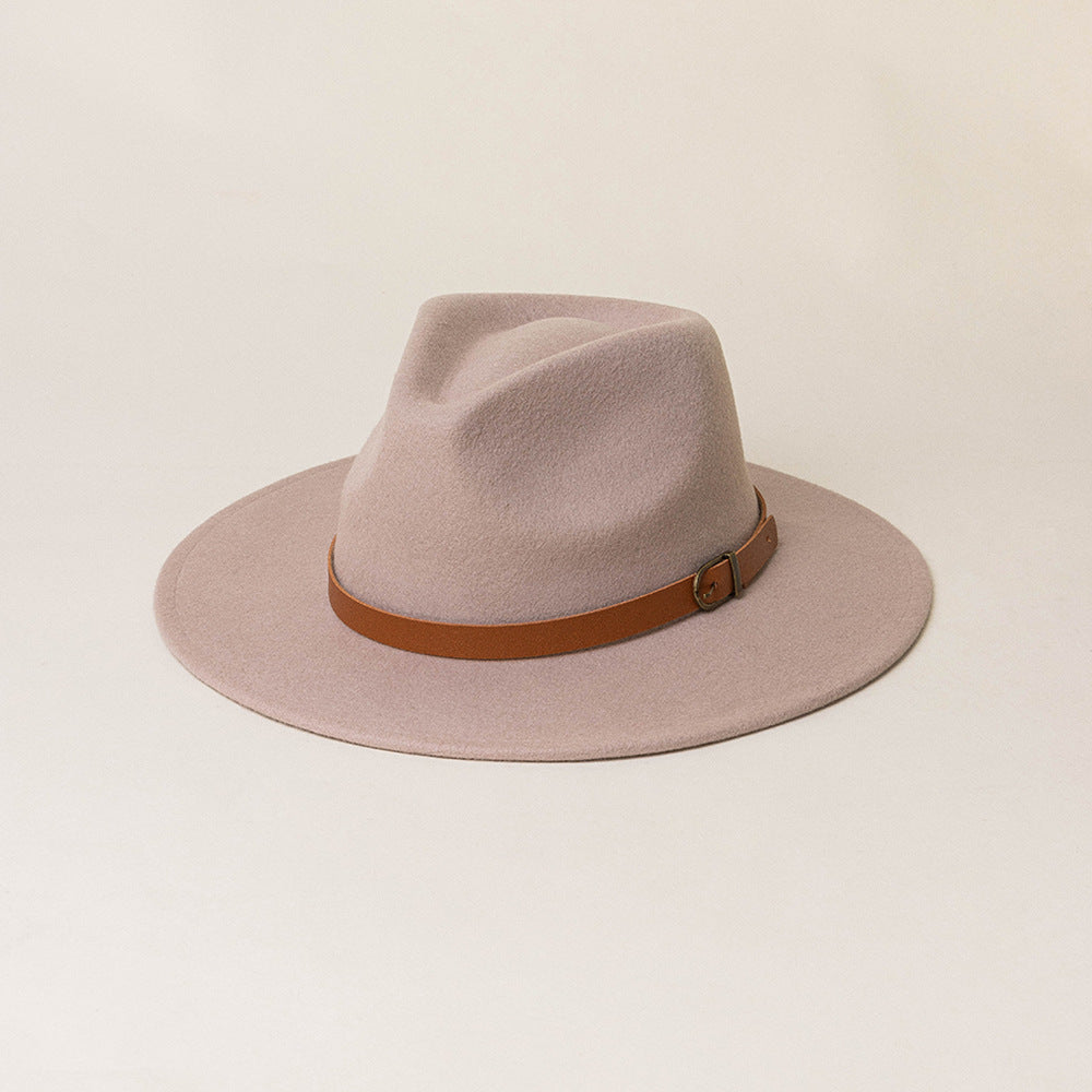 Joey Leather-trimmed Felt Fedora
