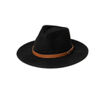 Joey Leather-trimmed Felt Fedora