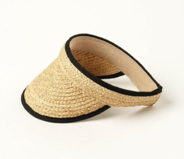 Fifi trimmed straw visor