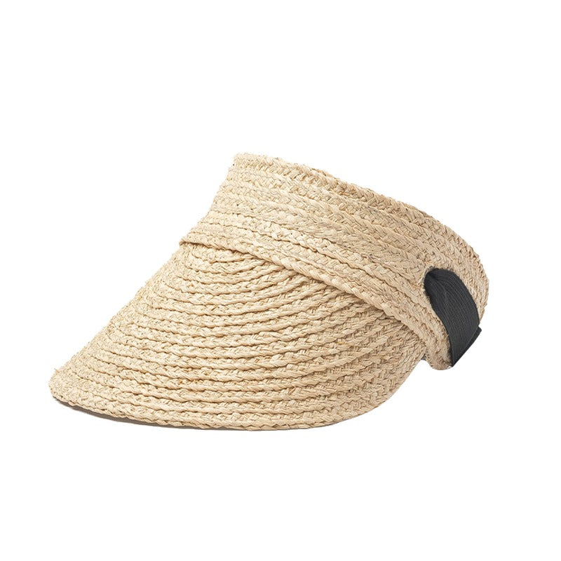 Jerry Woven Raffia Visor