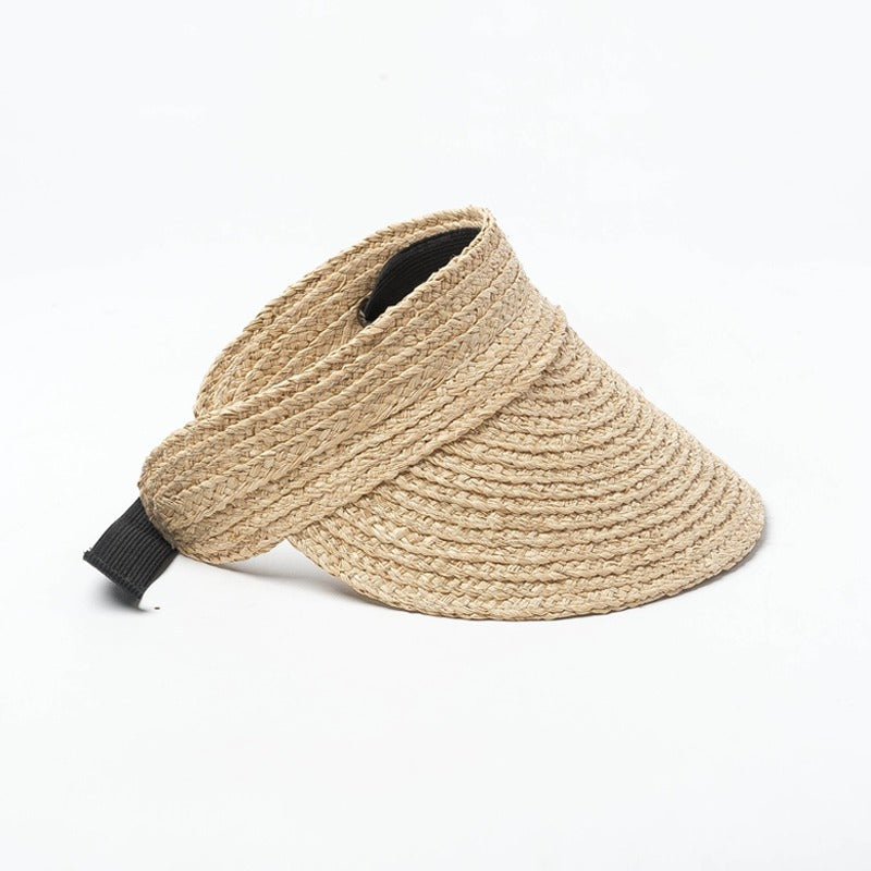 Jerry Woven Raffia Visor