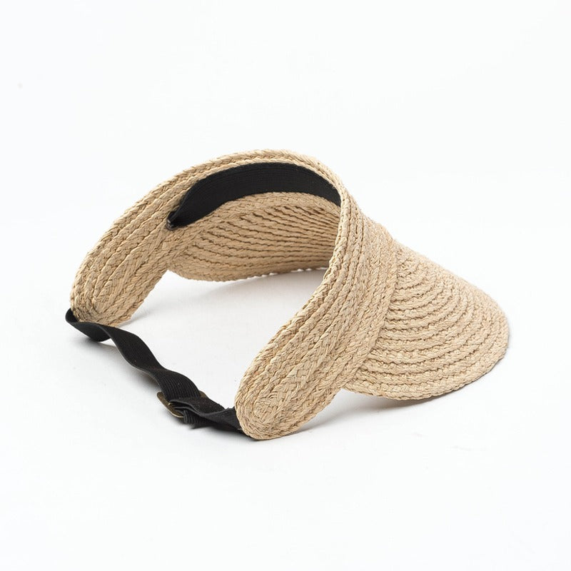 Jerry Woven Raffia Visor