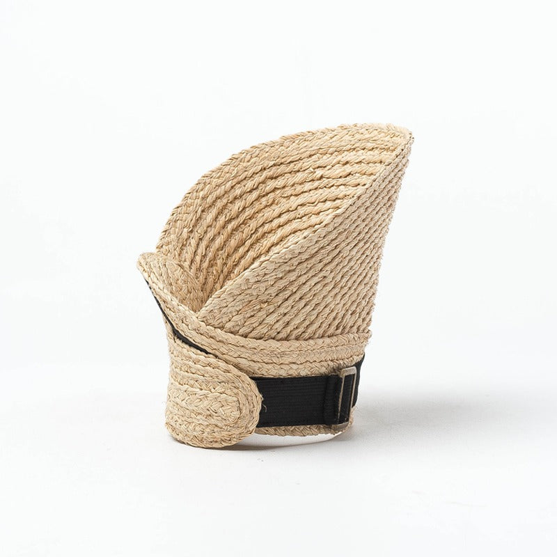 Jerry Woven Raffia Visor