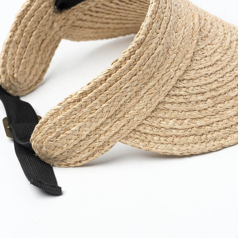 Jerry Woven Raffia Visor
