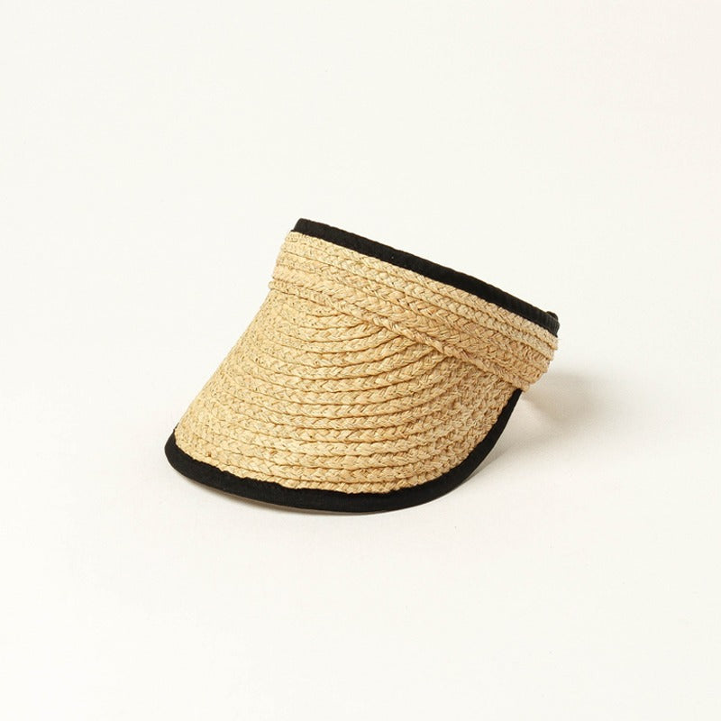 Fifi trimmed straw visor