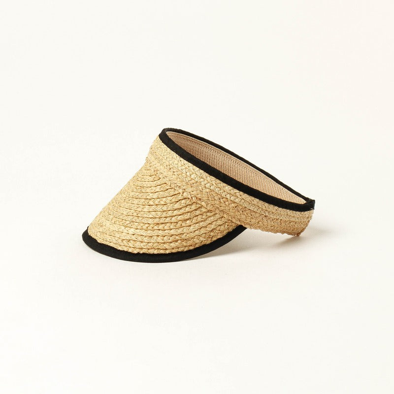 Fifi trimmed straw visor