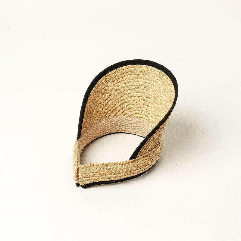 Fifi trimmed straw visor