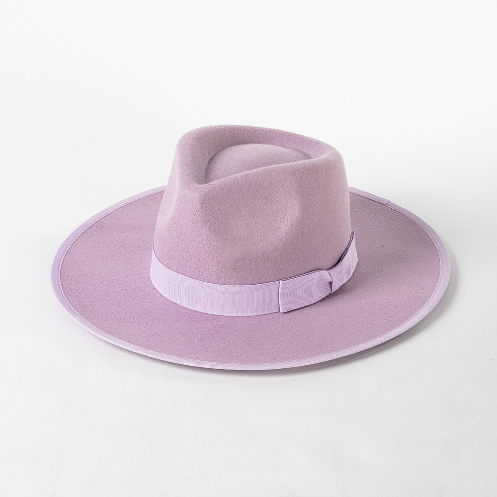 Olivia Grosgrain-Trimmed Wool-Felt and Chenille Fedora