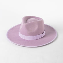 Load image into Gallery viewer, Olivia grosgrain-trimmed wool-felt and chenille fedora
